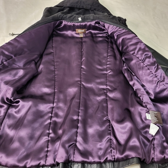 Women's Black Danier Leather Jacket. Size XXL. - Picture 15 of 15